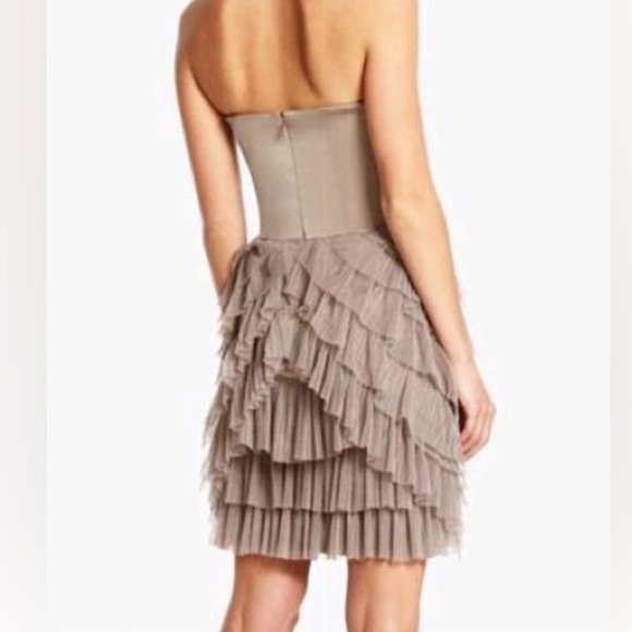 Hazelnut Tiered Tulle Dress BCBGMaxAzria - Picture 2 of 11
